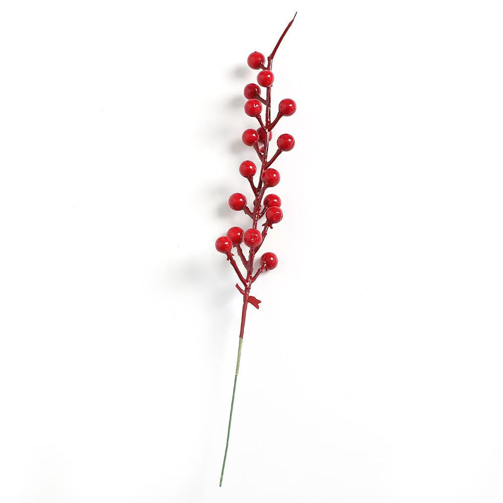Classic Glossy Red Berry Picks for Christmas Wreaths, Garlands & Tree Trimmings