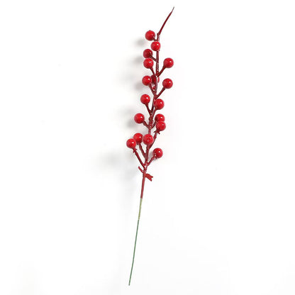 Classic Glossy Red Berry Picks for Christmas Wreaths, Garlands & Tree Trimmings