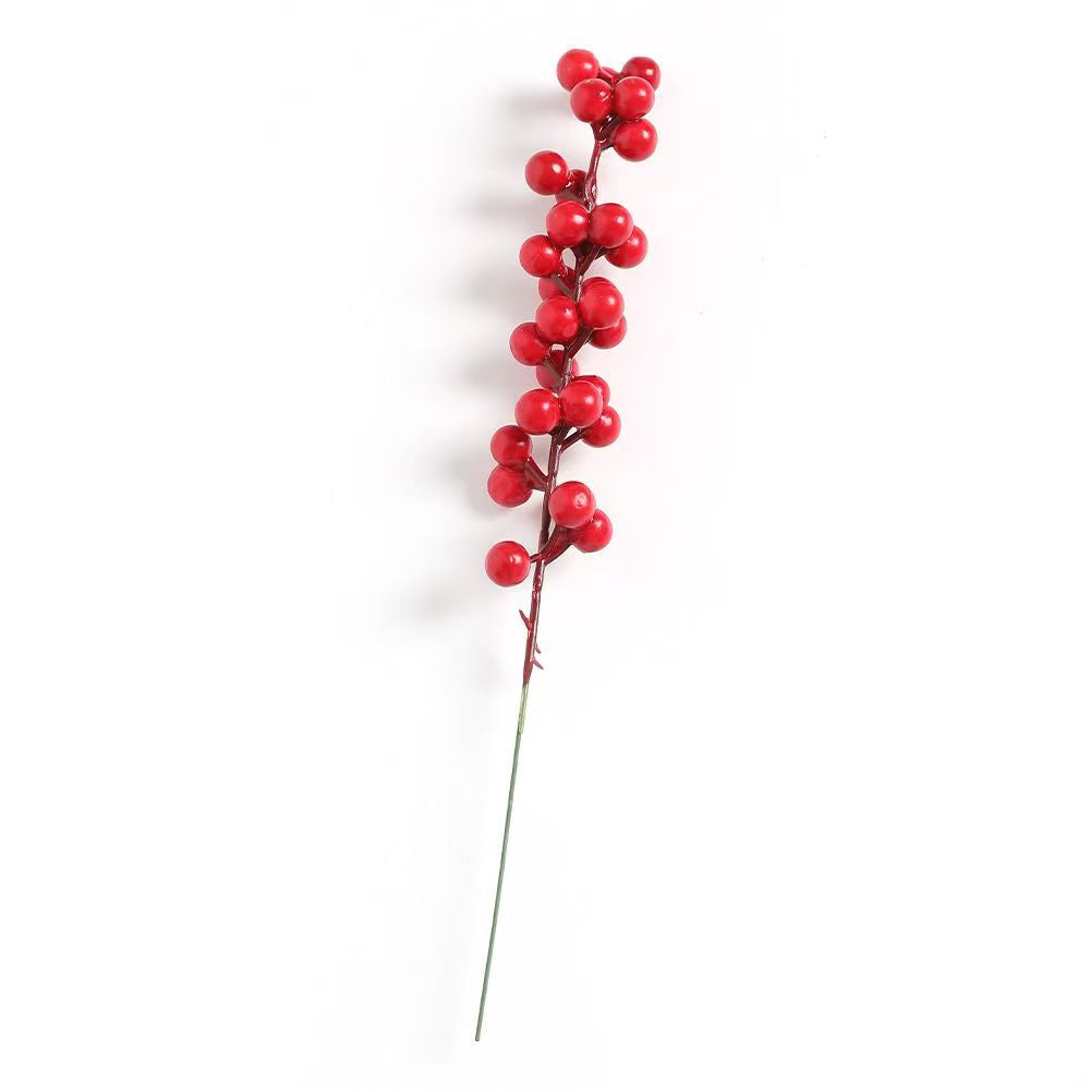 Classic Glossy Red Berry Picks for Christmas Wreaths, Garlands & Tree Trimmings