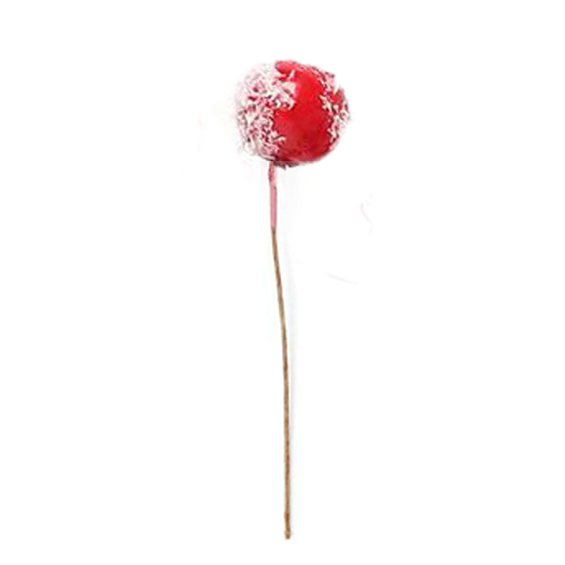 2cm Mini Glitter Berry Single Picks for DIY Crafts, Wreaths & Christmas Tree Ornaments