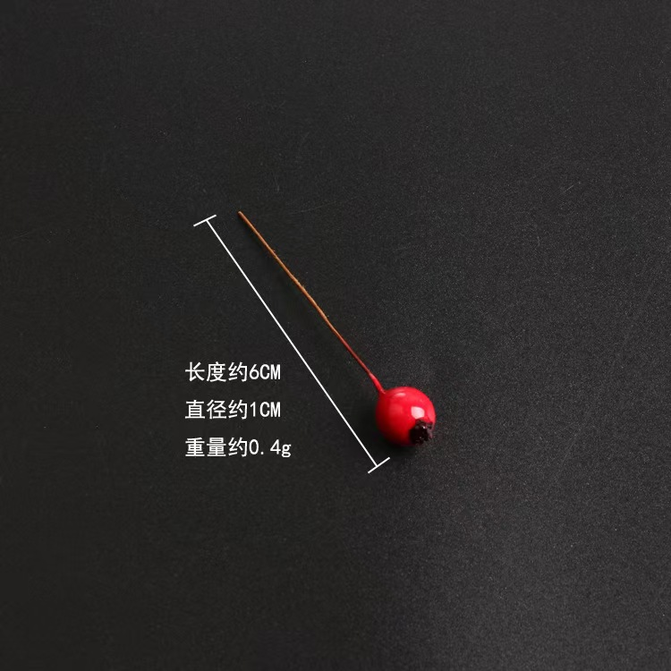 2cm Mini Glitter Berry Single Picks for DIY Crafts, Wreaths & Christmas Tree Ornaments