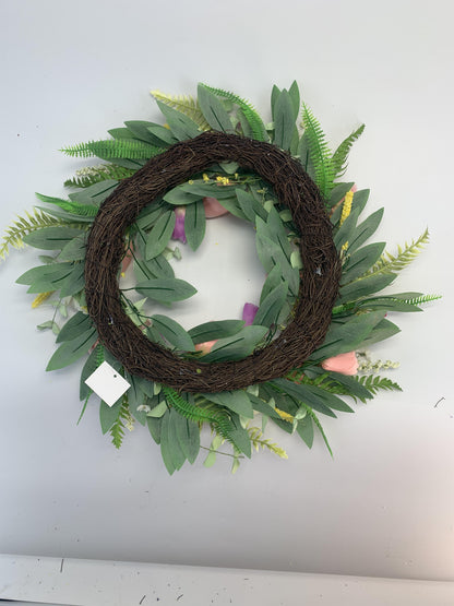 18" Wholesale Premium Artificial Tulip Wreath for Front Door