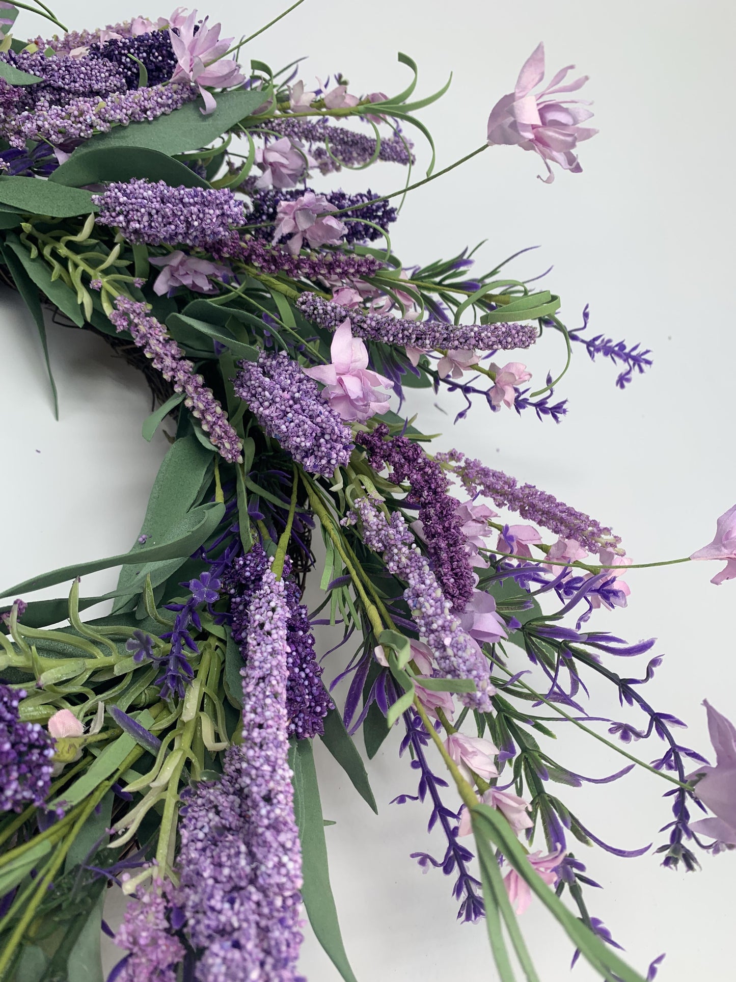 Wholesale 18" Artificial Lavender Wreath for Front Door