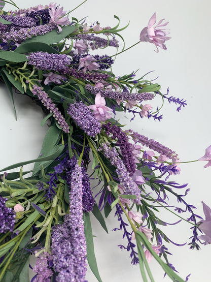 Wholesale 18" Artificial Lavender Wreath for Front Door