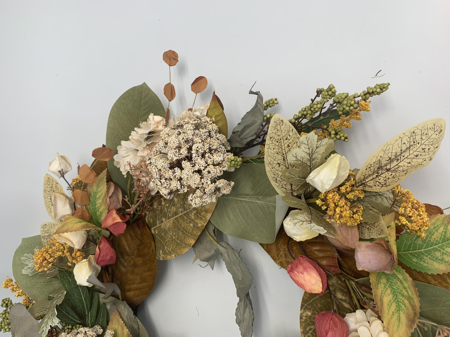 18" Artificial Harvest Floral & Foliage Wreath
