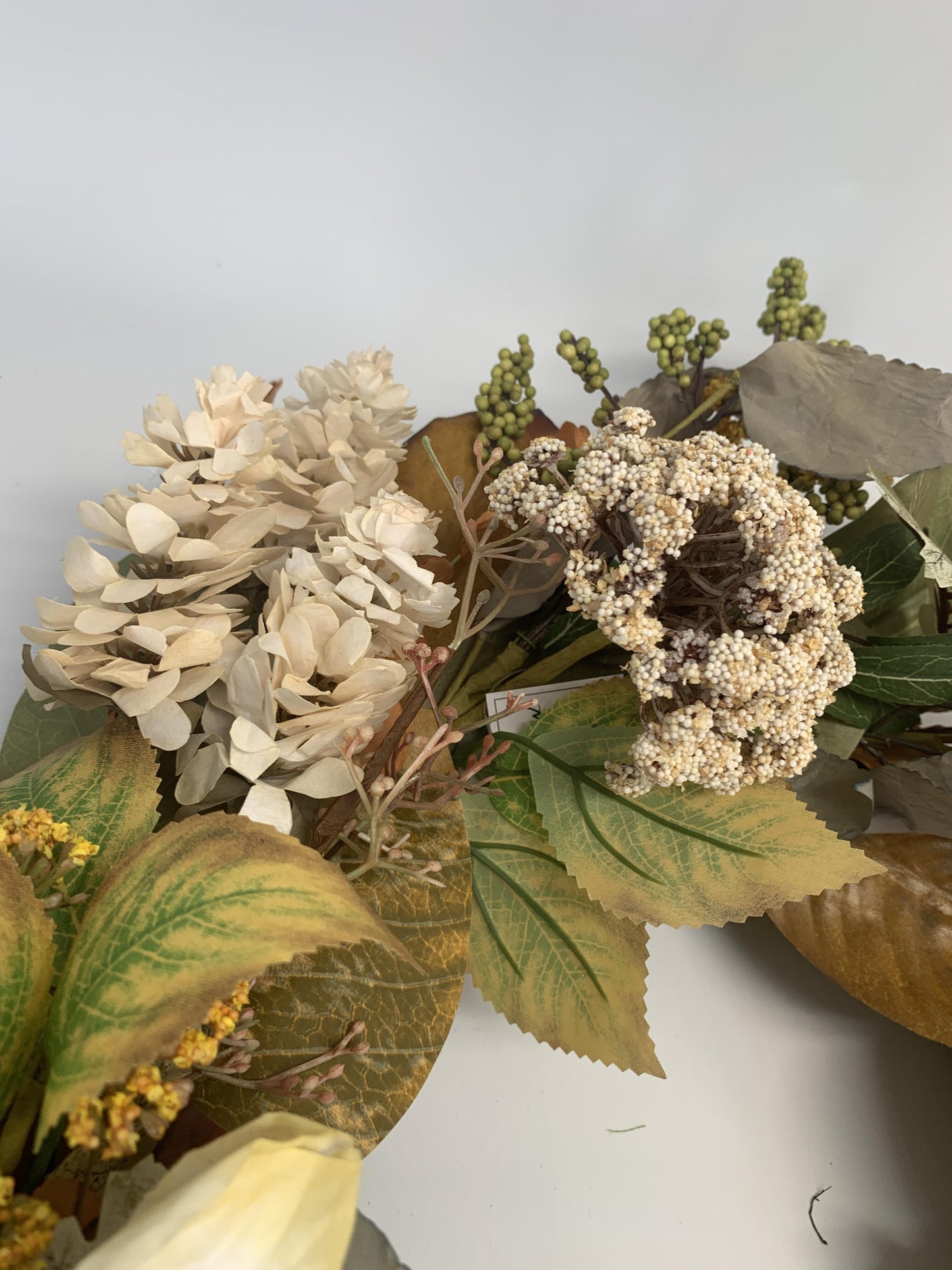 18" Artificial Harvest Floral & Foliage Wreath