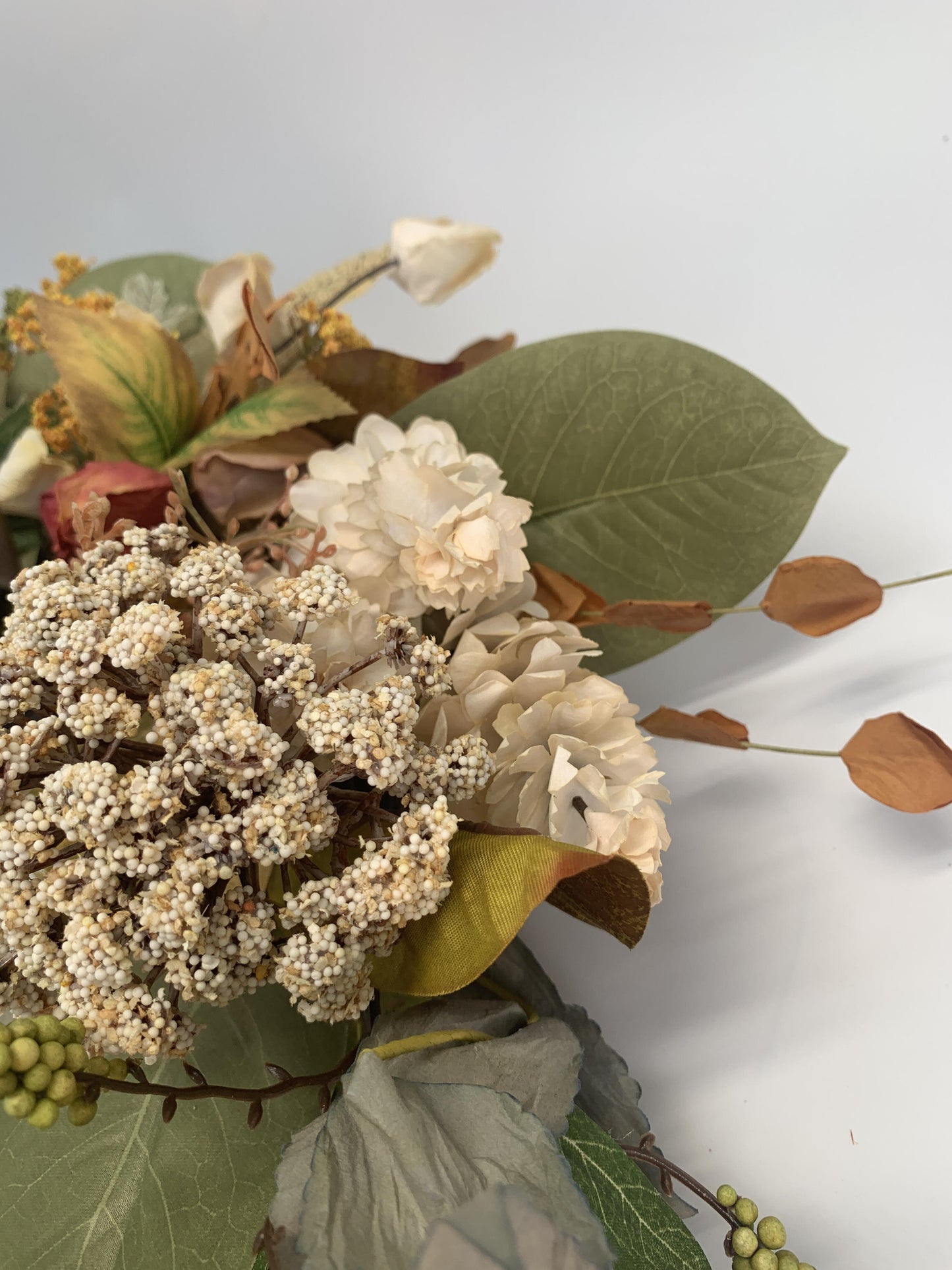 18" Artificial Harvest Floral & Foliage Wreath